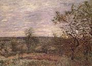 Alfred Sisley Windy Day in Veno painting